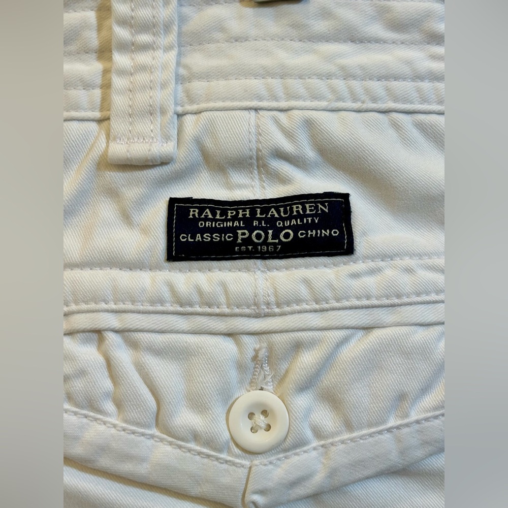 POLO by Ralph Lauren Classic White Cargo Shorts